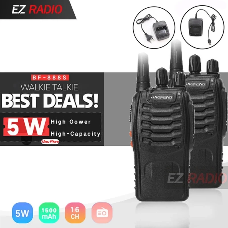 

Портативная рация Baofeng двухсторонняя радиосвязь UHF 400-470 МГц 888s bf888s, портативная рация bf 888s UV 5R 82 UV16, 1/2/3/4/6 шт.