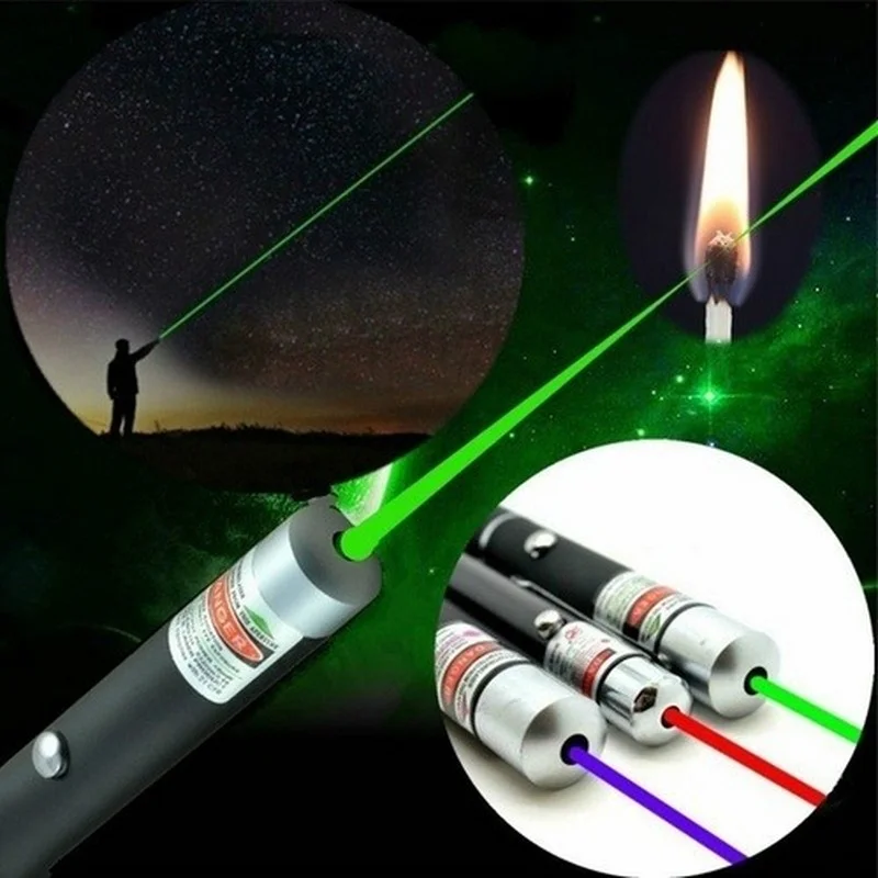 

1PC 532nm 5mw High Powerful Laser Pointer Red / Green Violet Laser Pen Education Presenter Beam Light High Power Hunting Lazer