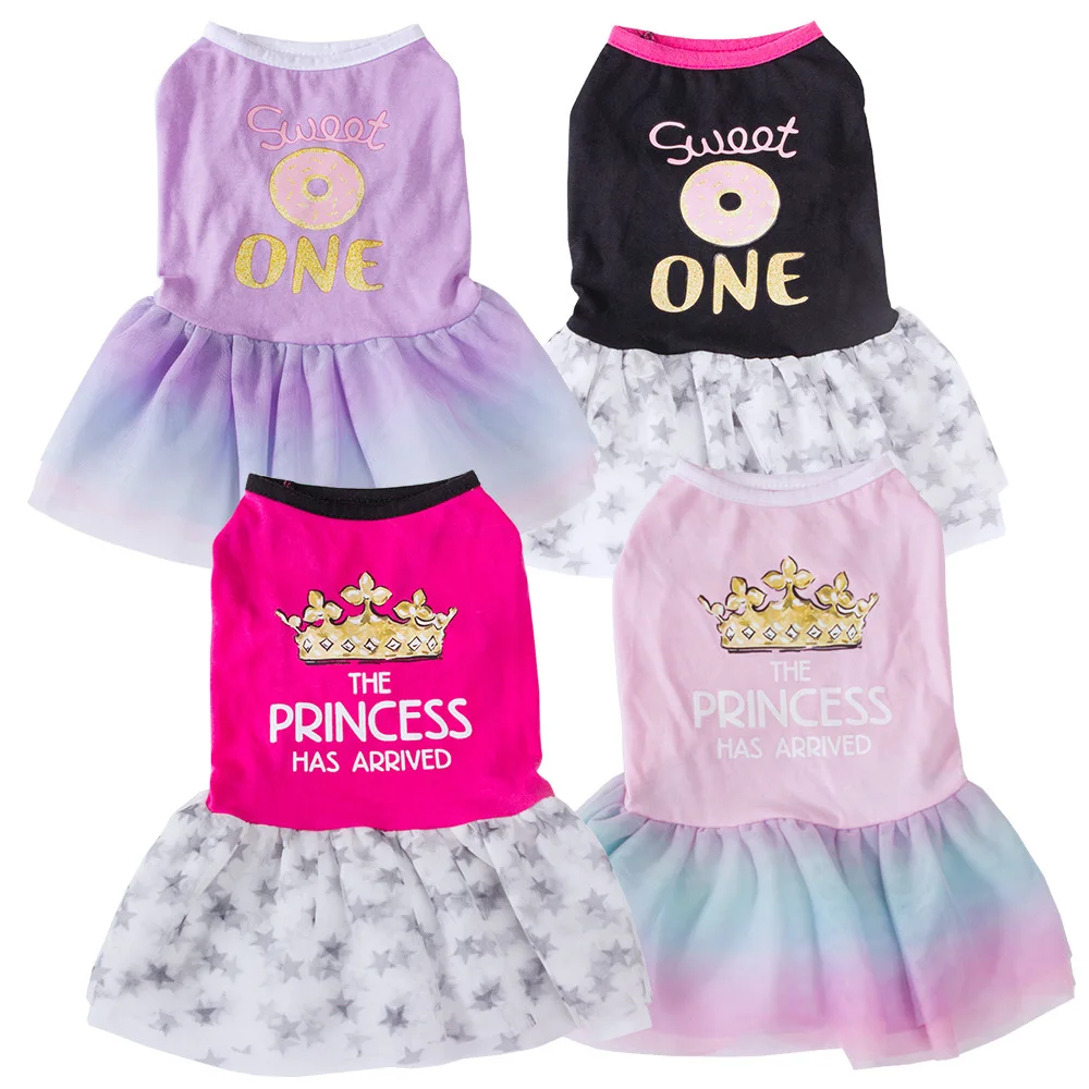 

Summer Dog Clothes New Mesh Fluffy Pet Vest Skirt Dog Dresses For Small Dogs Cute Dog Cat Princess Dress vestidos para perritas