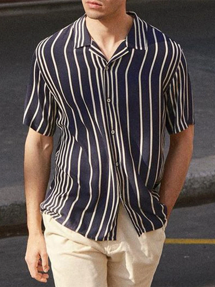 mens short sleeve print shirt