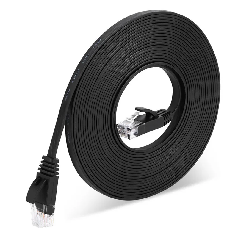 Фото Плоский Ethernet-кабель 1000 Мбит/с CAT6, гигабитный Интернет-кабель RJ45 Lan-кабель, сетевой Ethernet-патч-корд 0,5 м/1 м/2 м/3 м/5 м/10 м/15 м/20 м/ №5