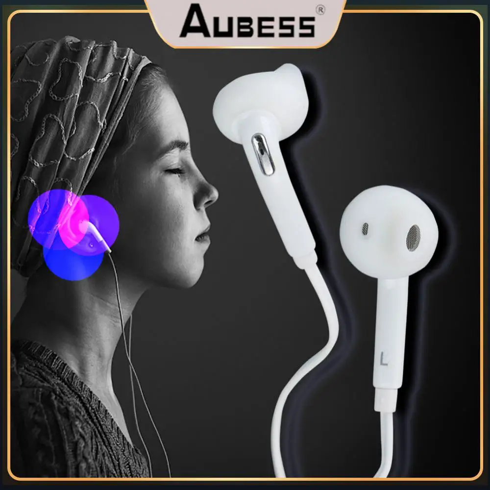 

3.5mm Earphone With Mic Headset Sport Headphones Gaming For Samsung Galaxy S6 New Music Earbuds Wired Bass S6 In Ear Hifi 2023