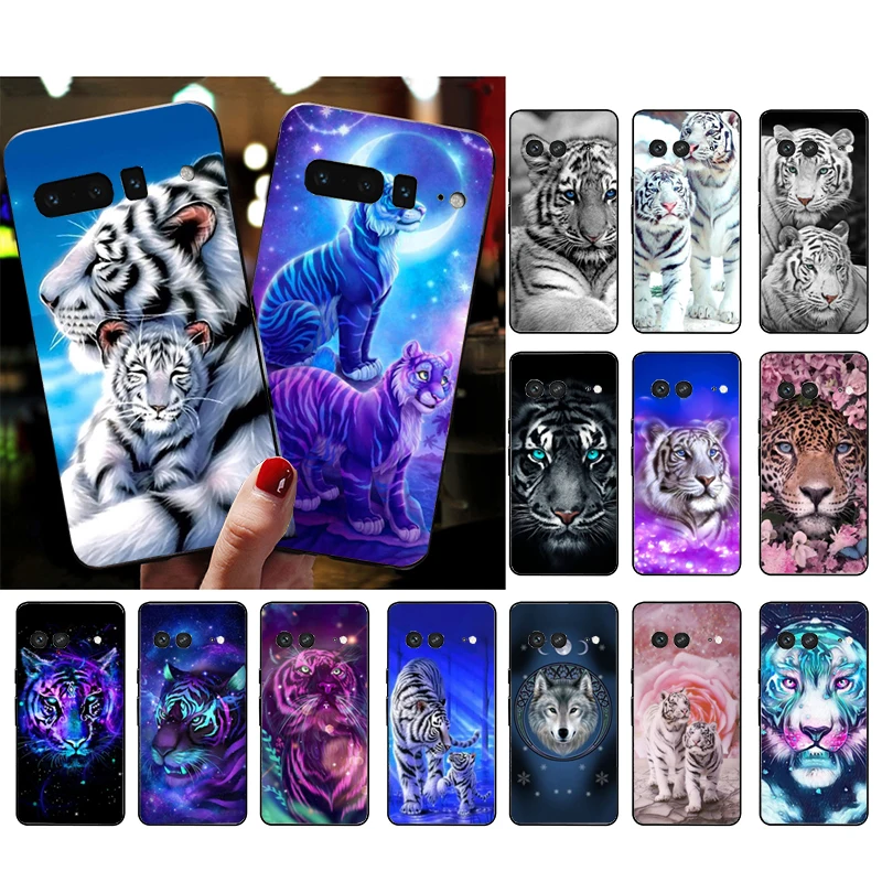 

Phone Case for Google Pixel 7 Pro 7 6A 6 Pro 5A 4A 3A Pixel 4 XL Pixel 5 6 4 3 XL 3A XL 2 XL Cool Tiger Art Case