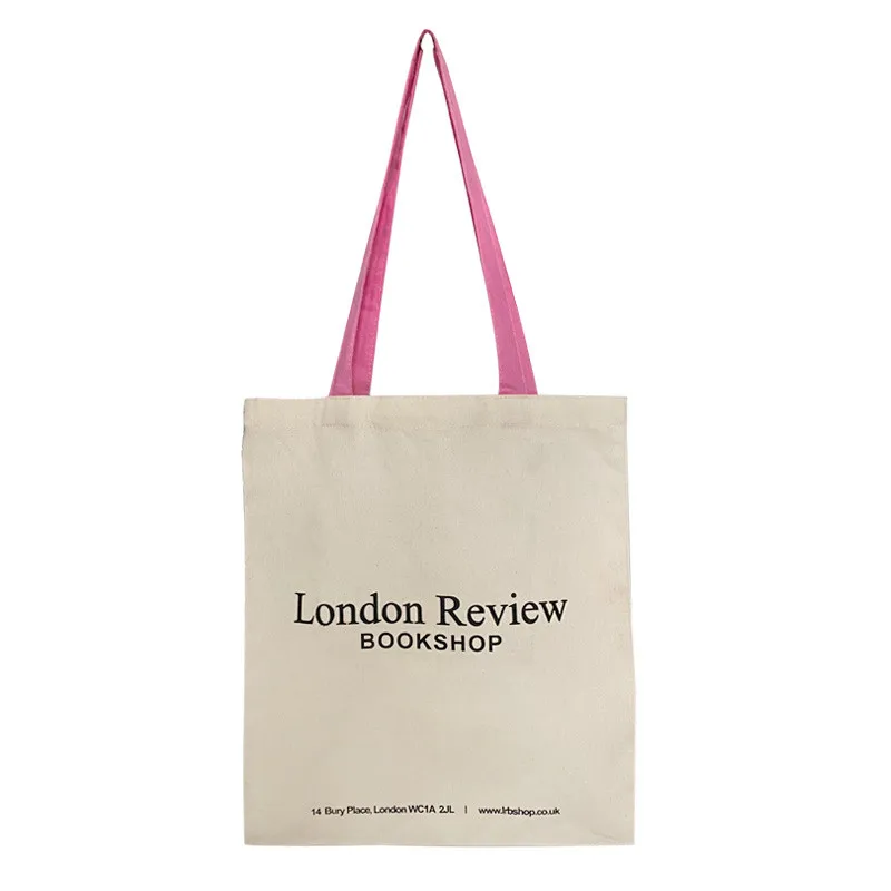1 Pc Korean Style London Review Shoulder Bag for Women Canvas Female Large Casual Handbag Tote Reusable Travel Shopping Bags