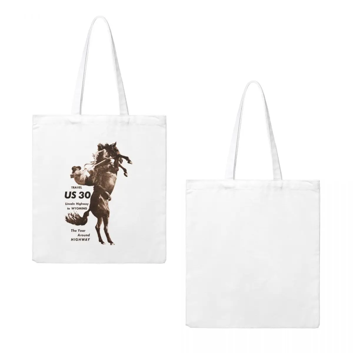 1940 S Вайоминг ковбойские портативные сумки для покупок обедов Подарки женщин