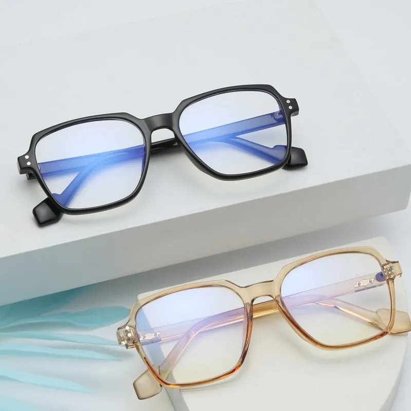 

Square Blue Light Blocking Glasses Frames men Gaming TR90 Anti Ray Eyeglasses Designer Fashion Women Read Transparent Eyewear