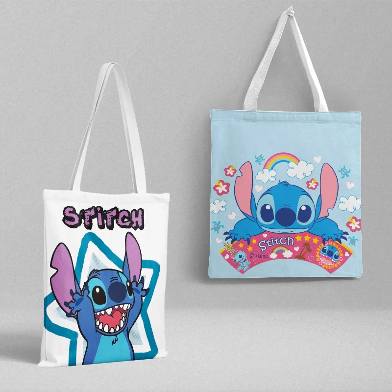 

2023 New Disney Anime Surrounding Star Baby Stitch Canvas Bag 36x39cm Handbag Shoulder Bag Birthday Toy Gift