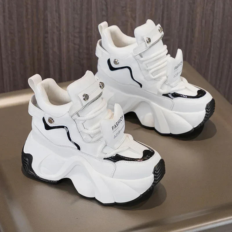 ГОРЯЧАЯ ПРОДАЖА 8 см зимние вулканизированные женские повседневные кроссовки из