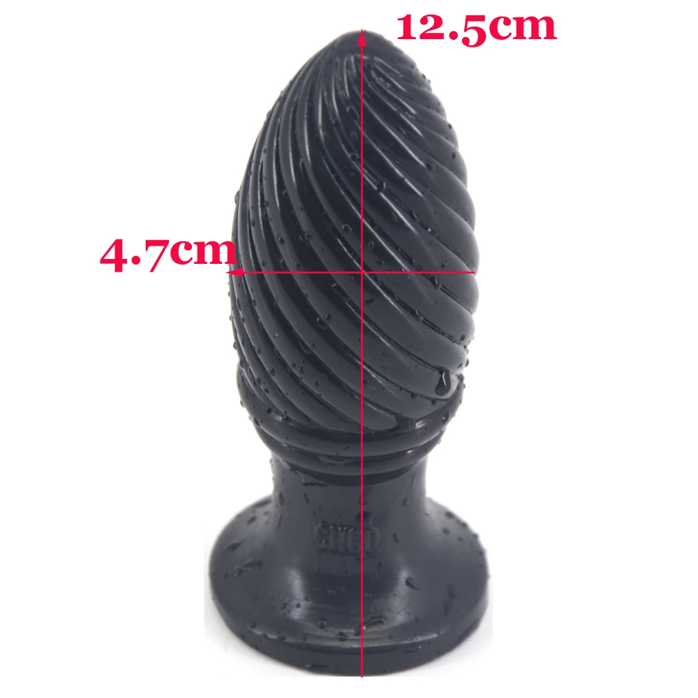 KHMV дешевая Анальная пробка с винтовой нитью фаллоимитатор женская киска