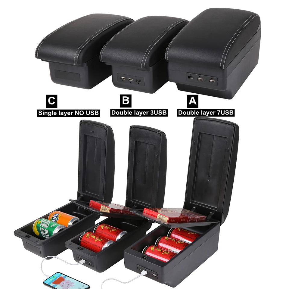 Подлокотник автомобильный для Chevrolet Nexia Daewoo Kalos Gentra 2003-2011 Revon R3 аксессуары