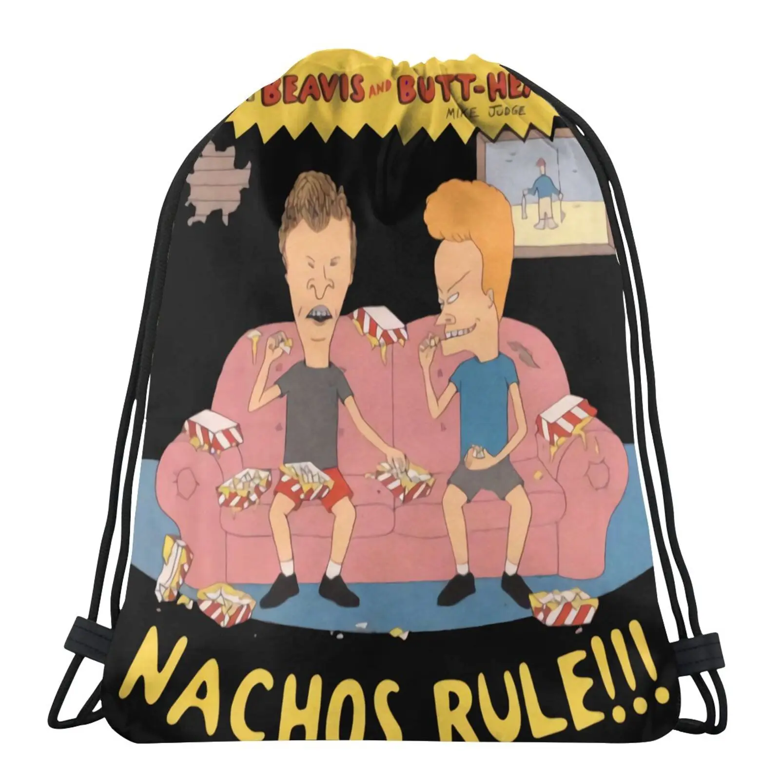

Beavis And Butthead Nachos Rule Bag Shoe Bag For School Shoe Bag For School Suitcases Backpack Fabric Bag String Bag Shoe Bags
