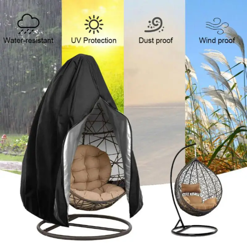 

Upgrade Zipper Seal Hanging Chair Cover Wind Protection Dust Cap Sand Protection Durable Rattan Swing Cover Dust Cover Dust Cove