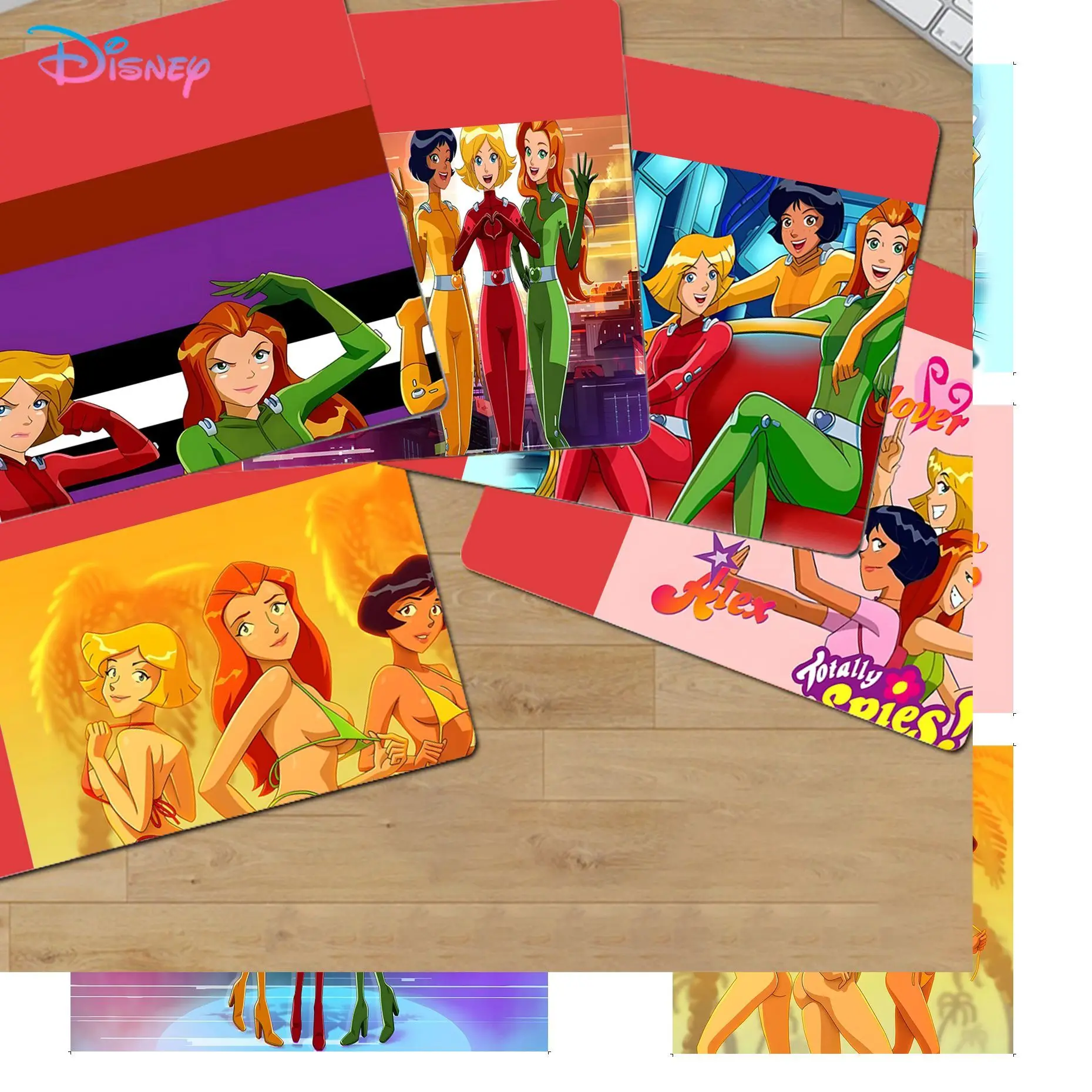 

Disney Totally Spies Mousepad Custom Skin Keyboard Mat Table Mat Students Gabinete PC Gamer Desktop Mouse pad for PC Gamer