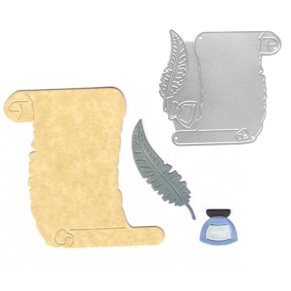 Набор чернил для бумажной ручки с перьями металлические штампы тиснения высечка