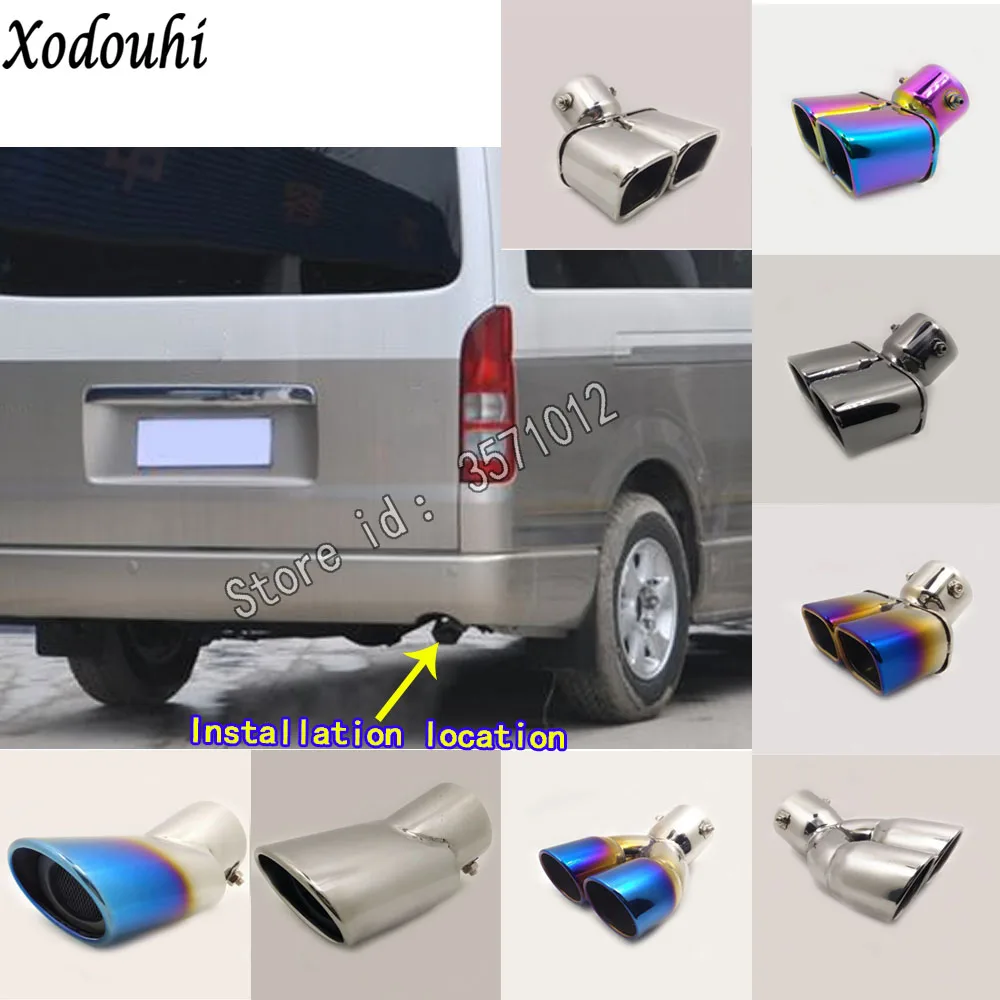 

1 шт., глушитель выхлопной трубы для Toyota HIACE 2005 2006 2007-2018