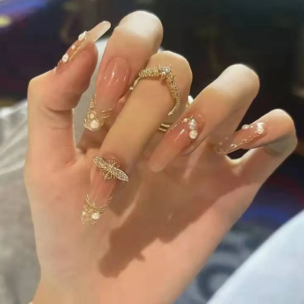 

24pcs/Box Press On Nails Full Cover Artificial Detachable Wearable Coffin False Nails Nail Tips Fake Nails