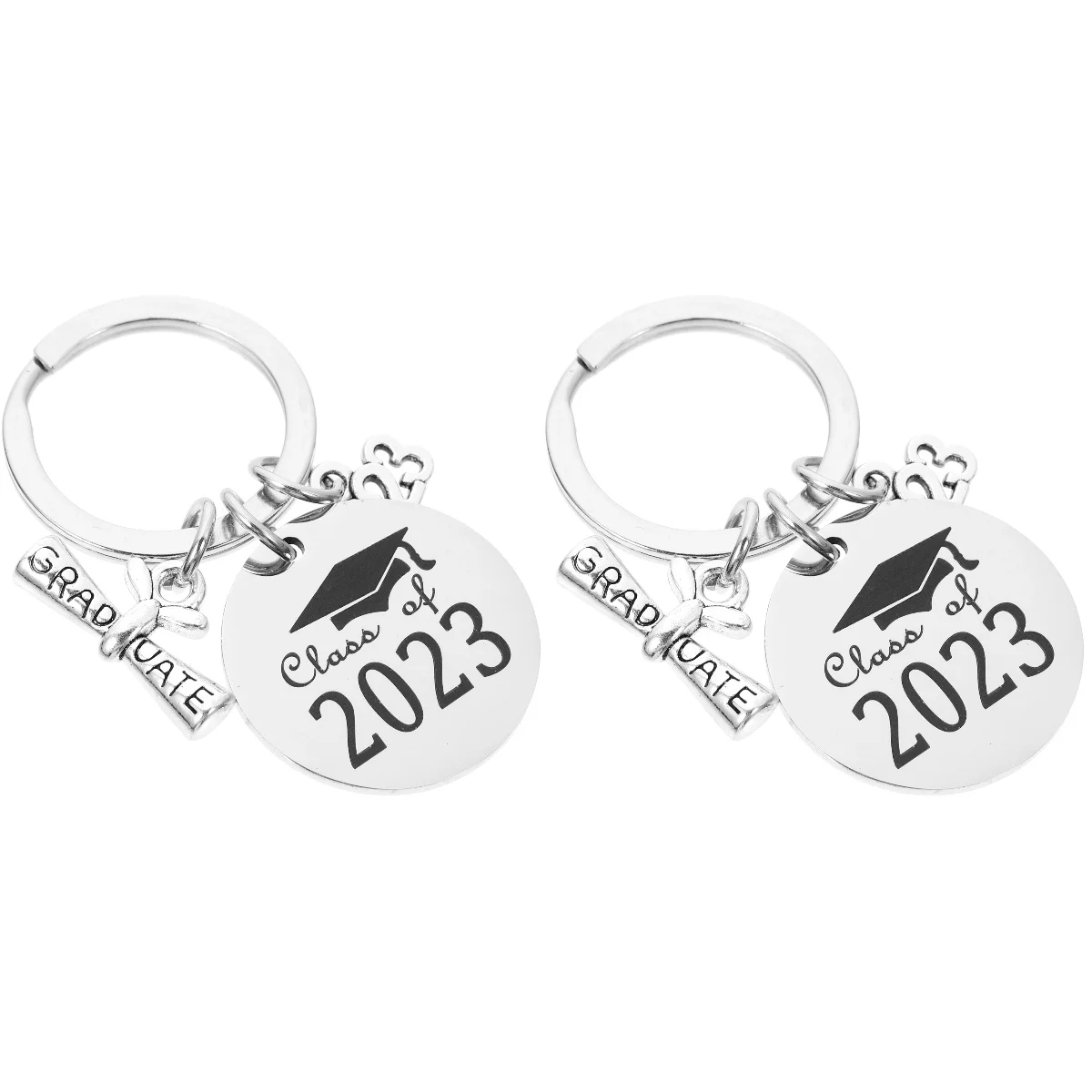 

Graduation Keychain Grad Gifts Class Gift Keyring Key Holder College Student Congrats