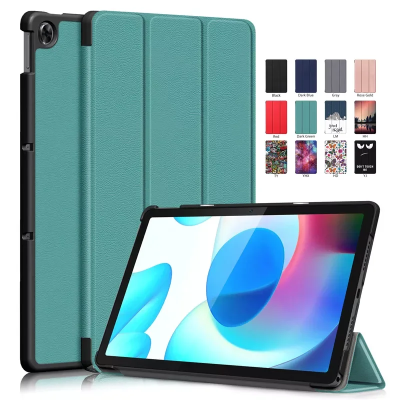 

Realme Pad Mini Case PU Leather Tri-Folding Stand Magnetic Protective Cover for Funda Realme Pad 10.4 inch 2021 Tablet Kids