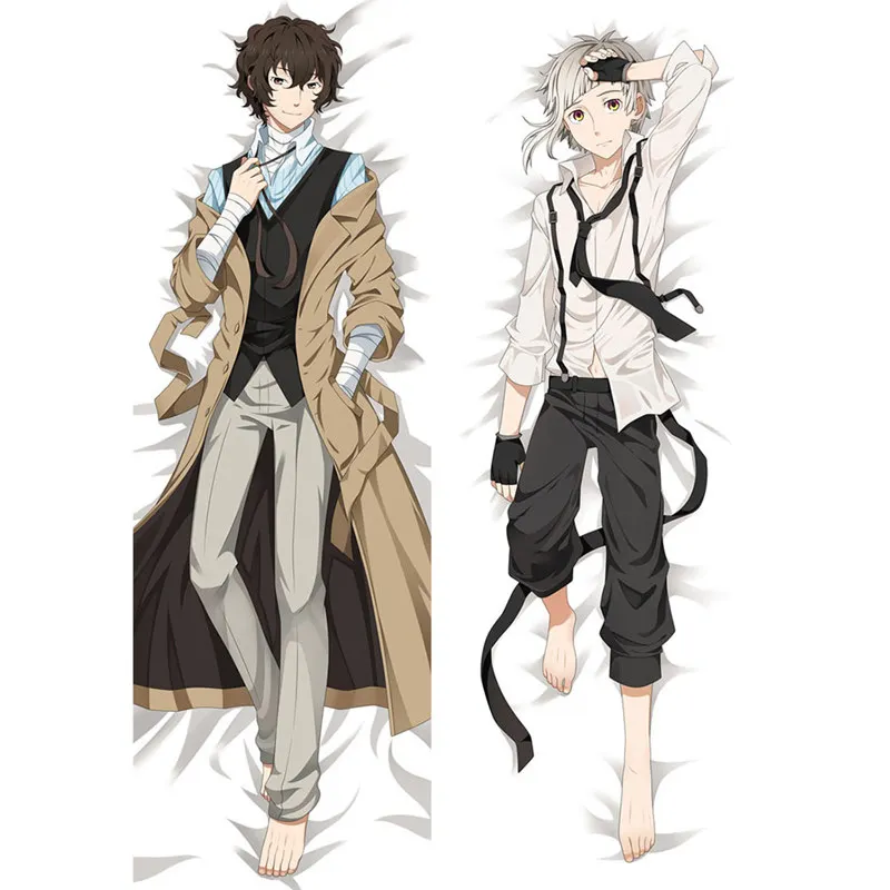 

Anime Game Stray Dogs Pillow Cover Dakimakura Osamu Nakajim Dakimakura Case 3D Double-side Bedding Hugging Body Pillowcase