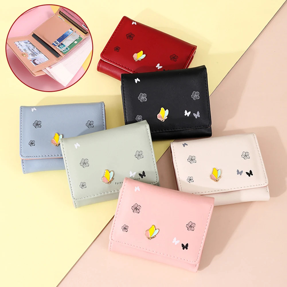 

Trifold Women Wallet Female Short Slim Type Wallets For Girls Women