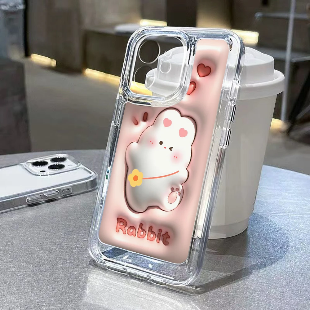 

Cute Cartoon Case For Iphone 14 Cases Iphone 11 12 13 Pro Max XR X Xs 7 8 Plus SE 2020 Silicon Soft TPU Transparent Funda Covers