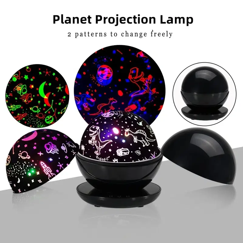 

Игрушка неоновый Единорог вращающийся проектор USB мультирежимная проекция для мальчиков и девочек, проекция динозавра детская игрушка 2 в 1 ...