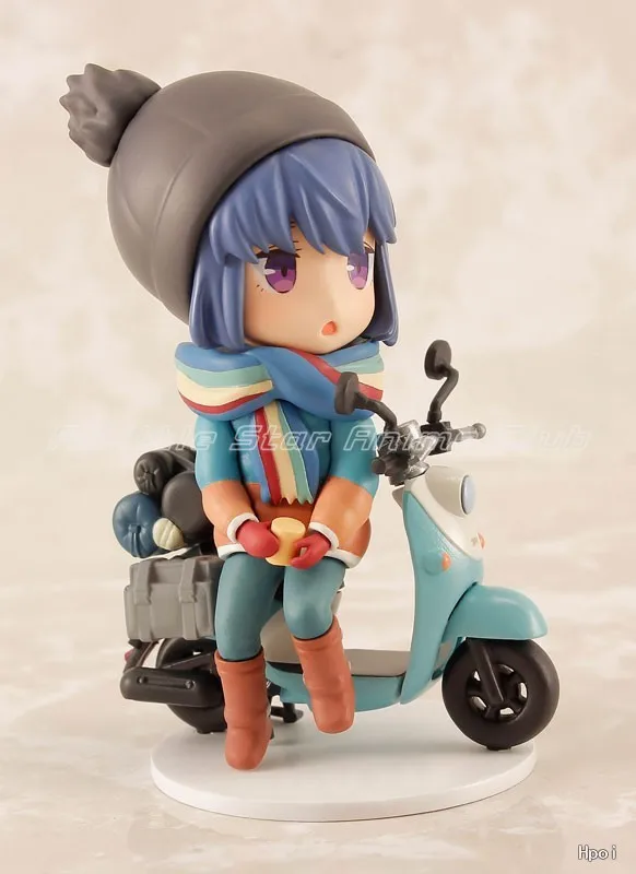 Фото Коллекционная фигурка PLUM Mini Figure Series Yurucamp Season 2: Рин Шима, анимационная модель, украшение, игрушка №4