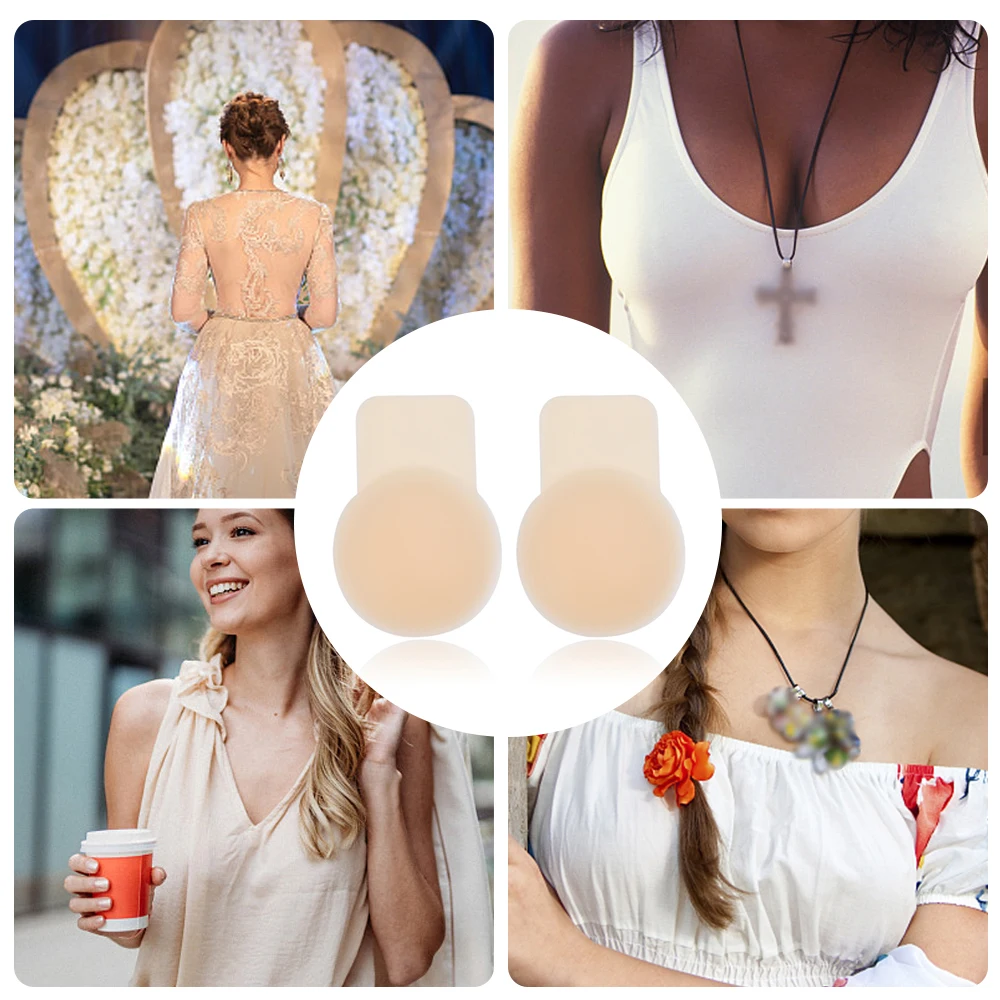 2 шт. силиконовые Стикеры для груди с эффектом пуш-ап |