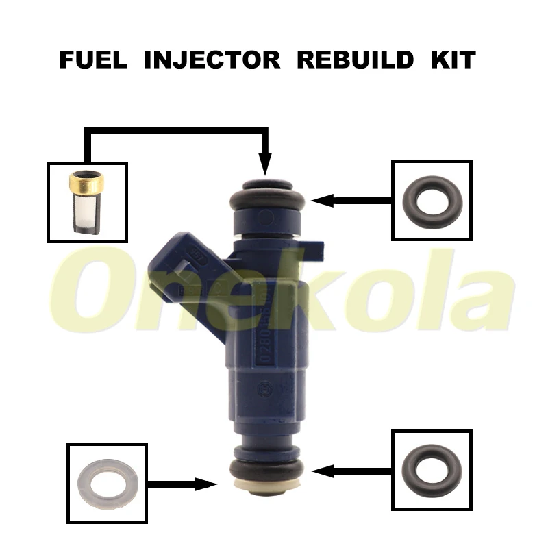 

Fuel Injector Service Repair Kit Filters Orings Seals Grommets for 03-06 Porsche Cayenne 4.5L V8 94860513000 0280156101