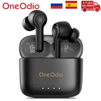 oneodio f1 tws bluetooth5 0 earphone wireless headphone stereo headset sport earbuds microphone with charging box for smartphone