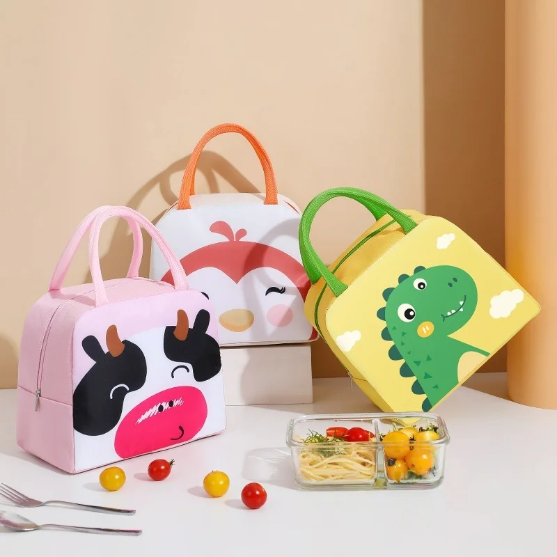 

Cartoon Lunch Bag Portable Insulated Thermal Lunch Box Picnic Supplies Bags Milk Bottle For Women Girl Kids Children 2022 New