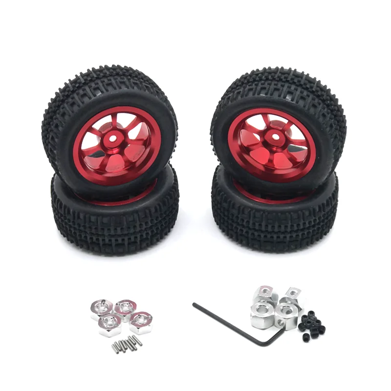 

Metal Upgrade 76mm Wheels Tires For WLtoys WPL MN LC JJRC HengLong 1/12 1/14 1/16 1/18 RC Car Parts