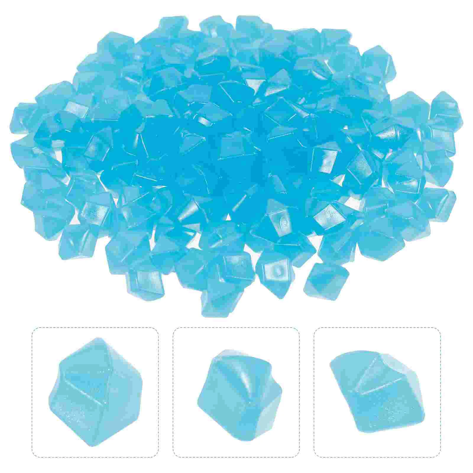 

Gravel Pebbles Garden Fishrock Tank Decorative Stones Aquarium Glow Glowingthe Darkriver Landscape Decoration Tan Resin Decor