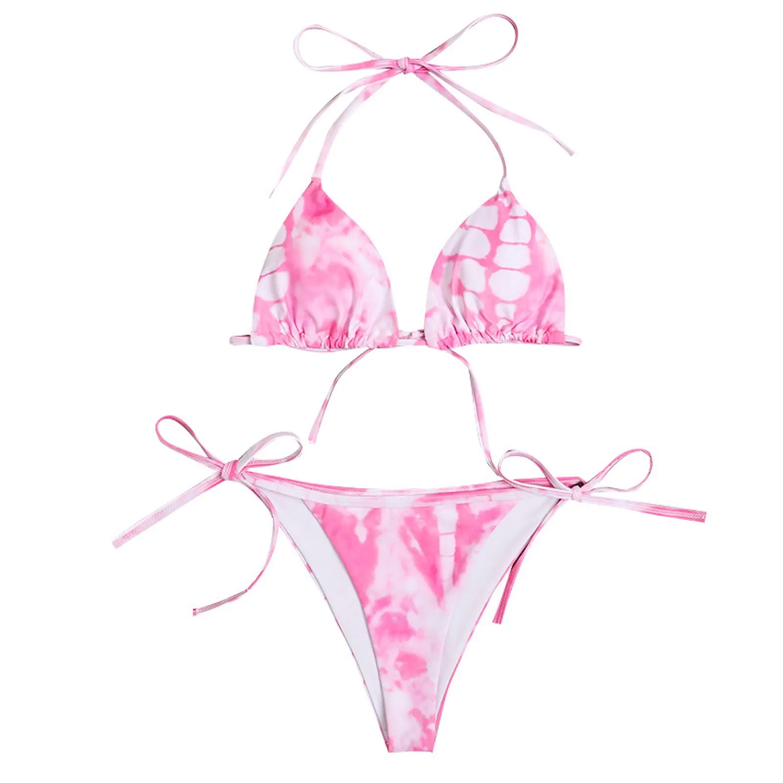 

Swimwear Women Bikini Brazilian Push-Up Bandeau Bandage Set Swimsuit Beachwear Swimwears Tankinis Set