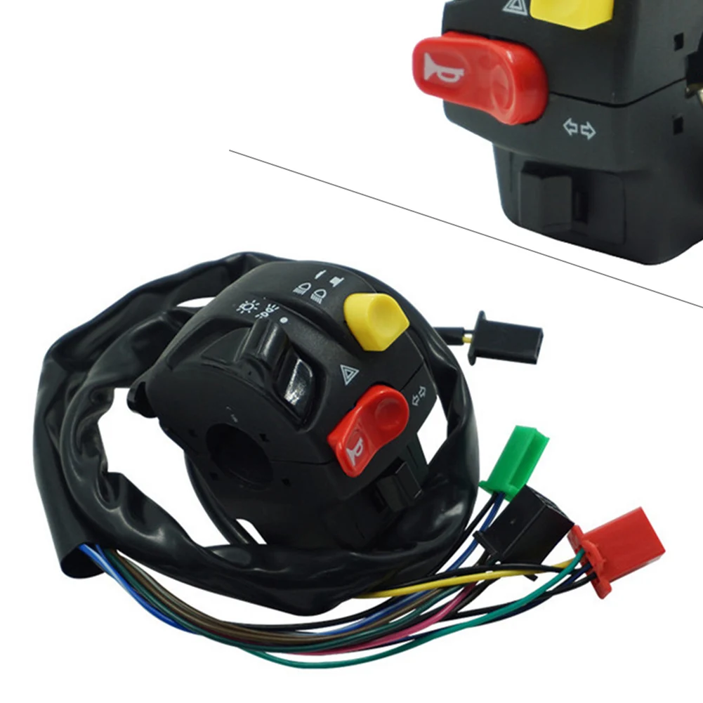 Многофункциональные кнопки на руль мотоцикла 7/8 дюйма 22 мм переключатели фар