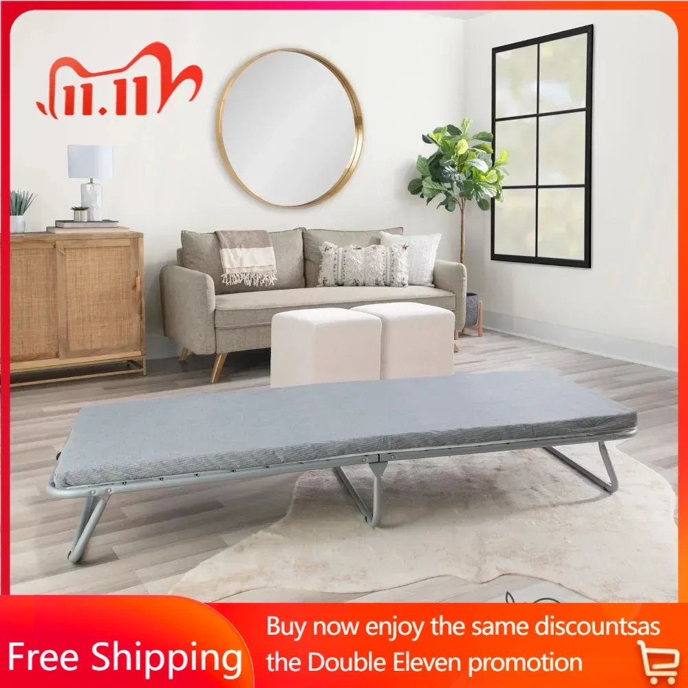 

Складная кровать Luca, складная Гостевая кровать с поролоновым матрасом, бесплатная доставка, мебель для спальной комнаты, домашняя мебель