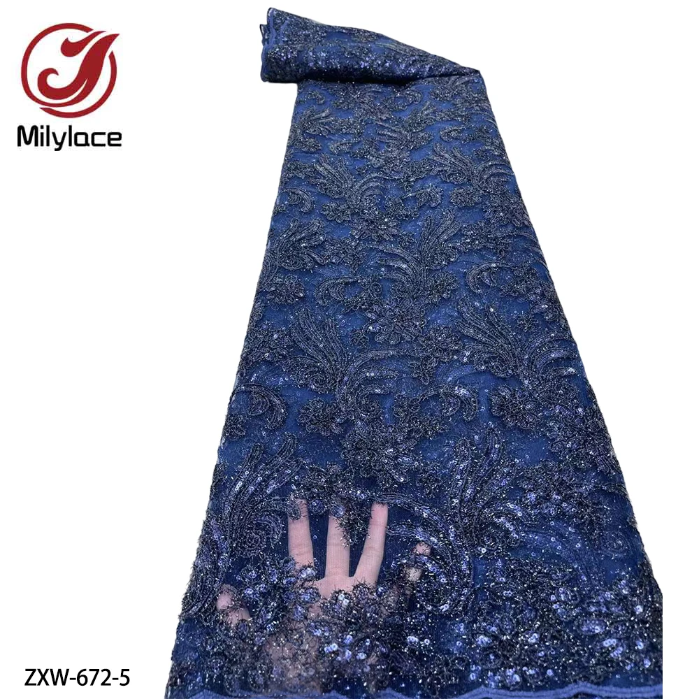 

Французская сетчатая кружевная ткань с блестками, вышитая ткань, 2022, высококачественное кружево, Африканское кружево для свадебной фотосес...