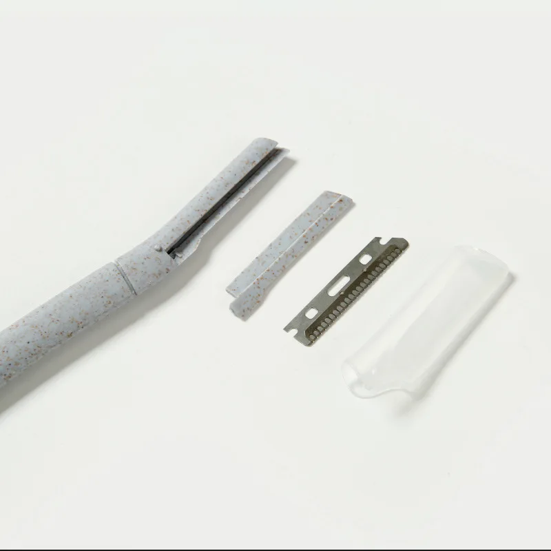 Триммер для бровей из пшеничной соломы триммер с прямой ручкой портативный