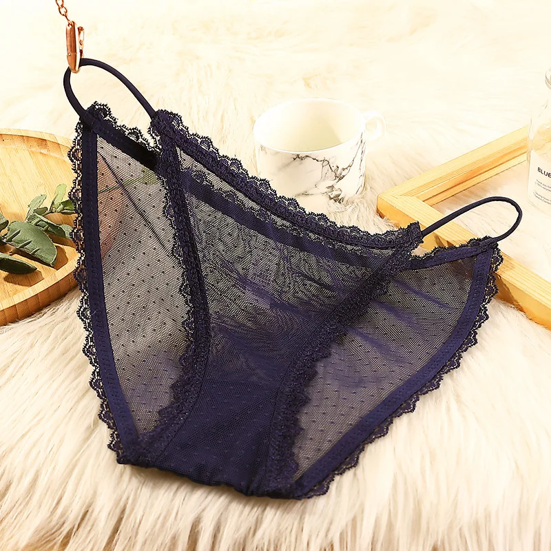 6pcs Women's underwear sexy seamless lace hollow out  middle waist female panties ladies breathable comfortable lingerie