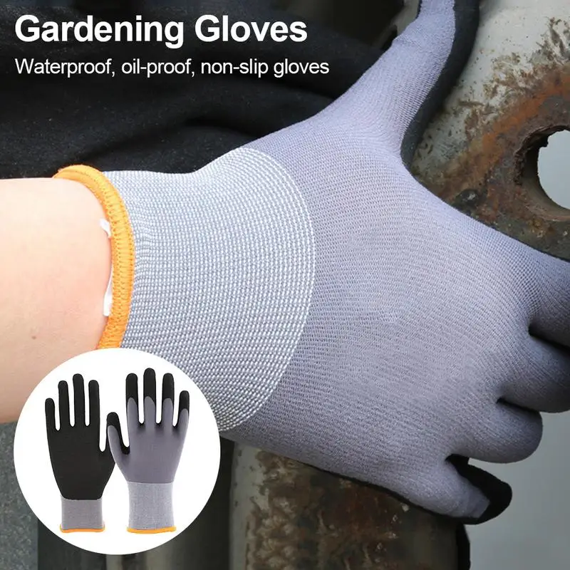 

Садовые перчатки, рабочие перчатки, Нескользящие рабочие перчатки для обработки, садовые перчатки для садоводства, строительства, механика
