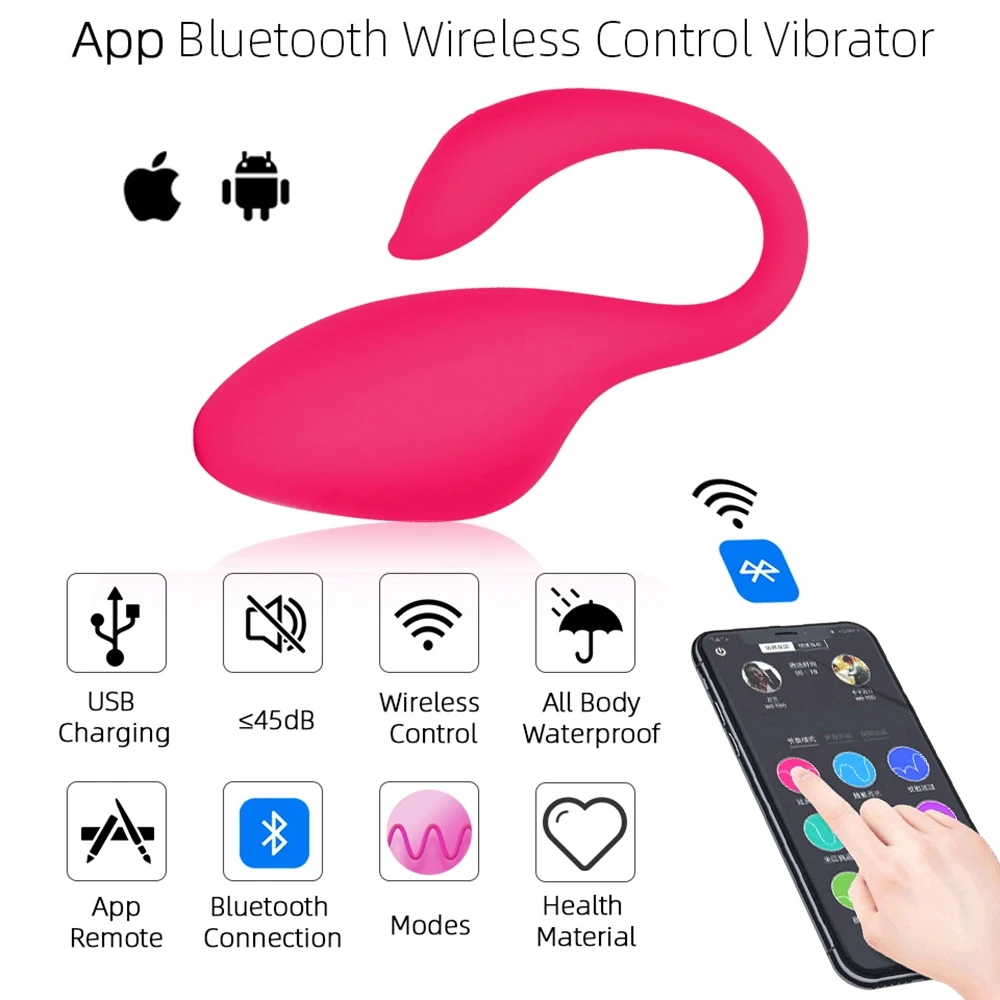 Вибраторы Bluetooth для женщин тихие вибрирующие яйца подключенные к смартфону