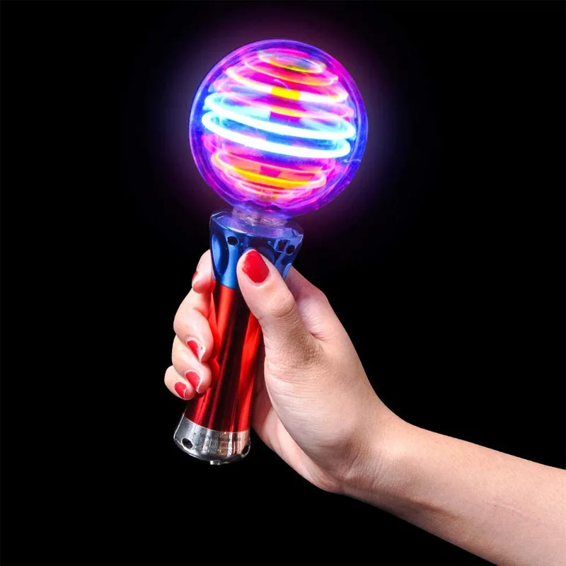 Spin light. Вращающийся мигающий светодиод. Магический шар и Волшебная\ палочка. Ball and Wand.