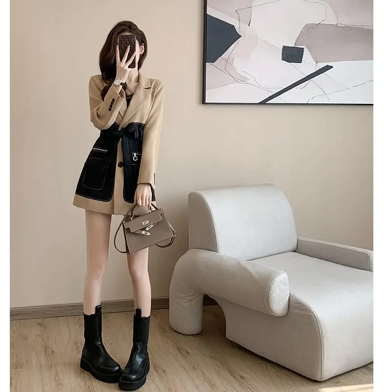 New Blazer Mujer Jacket Women Retro Suit Tops Office Women Brand Luxury Designer Clothing Coats Korean Fashion