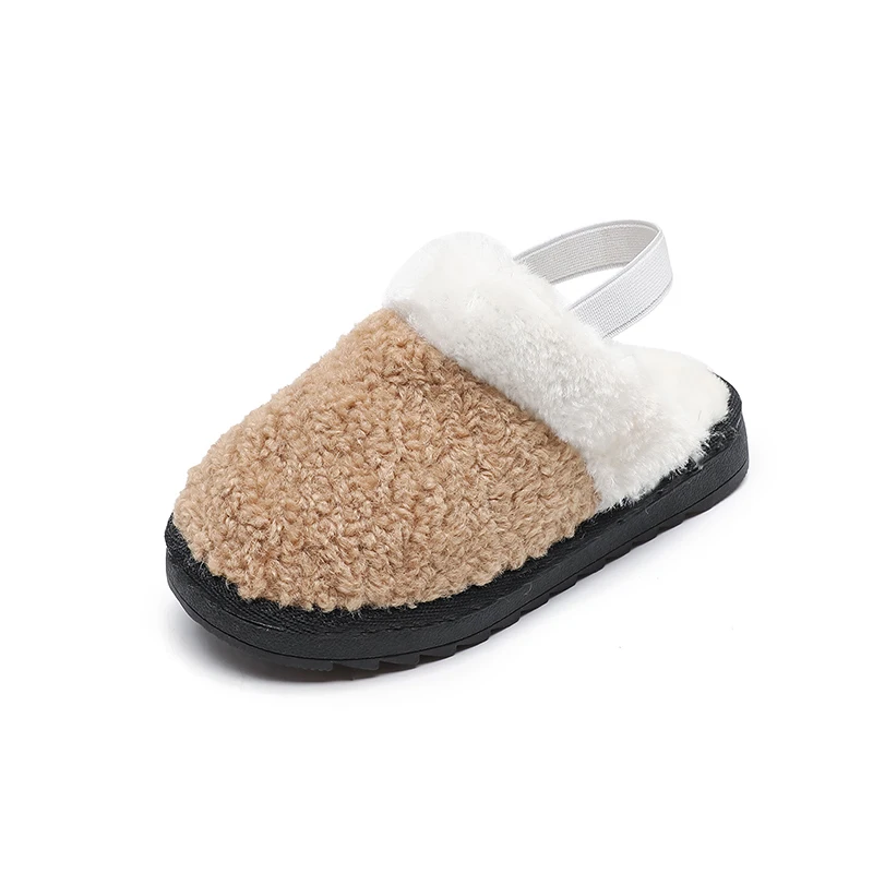 

Slippers For Boys Girls Home Beige Black Comfortable Anti-slip Kids Slipper Size 21-35 New Arrival Hot Sell