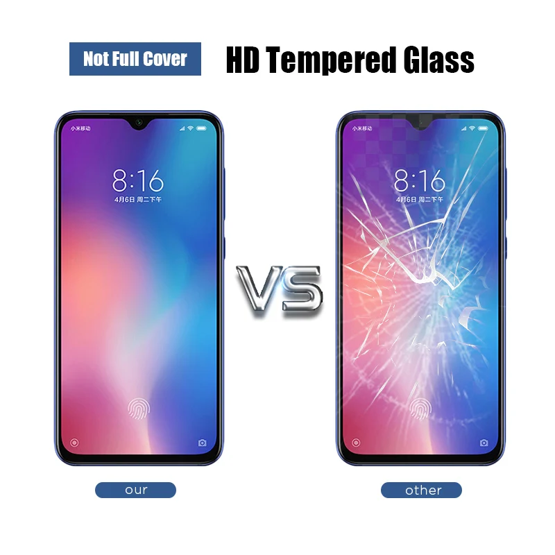 Защитное стекло 9H для Xiaomi Redmi Note 9 Pro 8 8T 9S 7 пленка из закаленного стекла 9C 6 5A 5 Plus 4A 4X