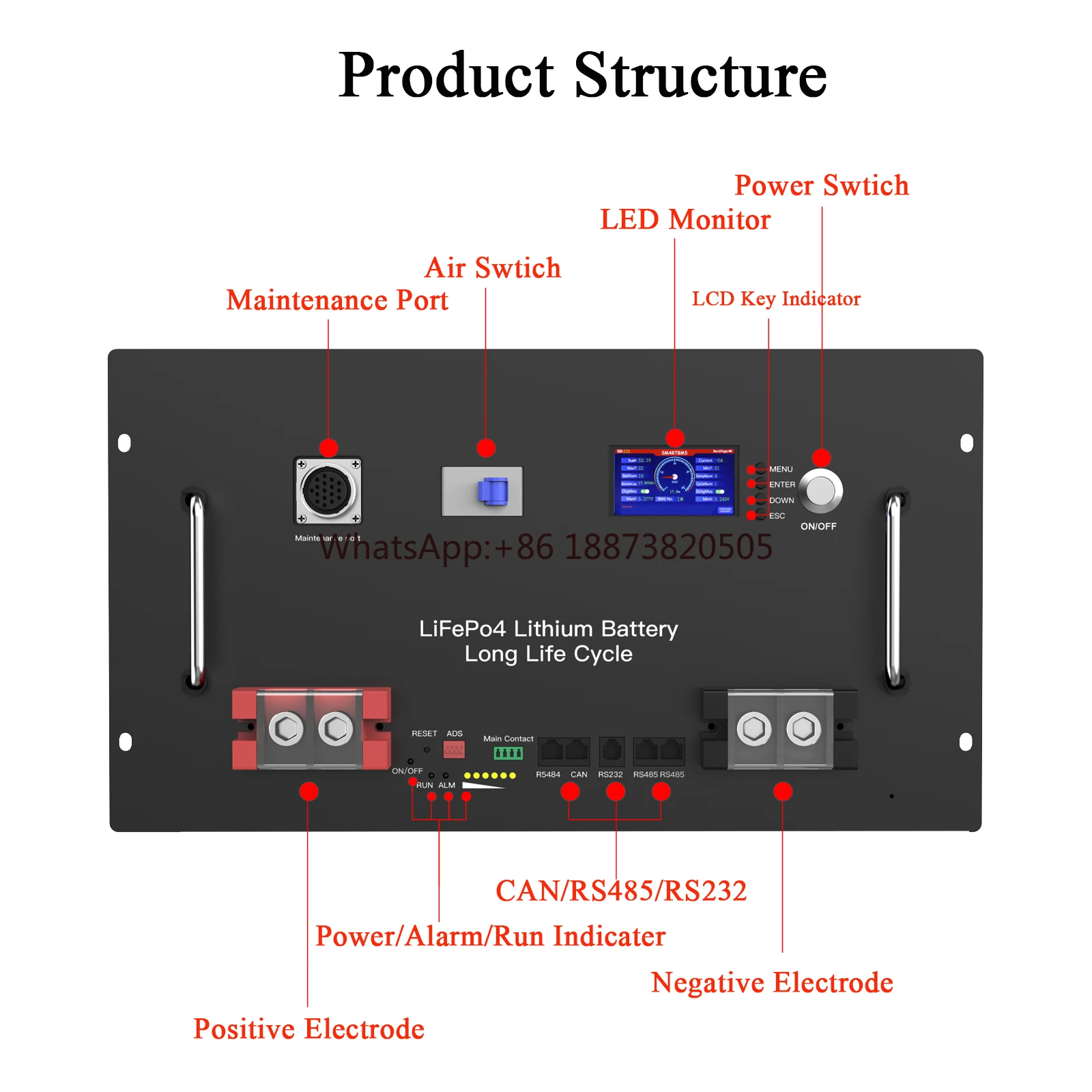 ZTGF 60 кВтч Солнечная энергетическая система 51 2 В 280 Ач 300 314 LiFePO4 Аккумулятор 48