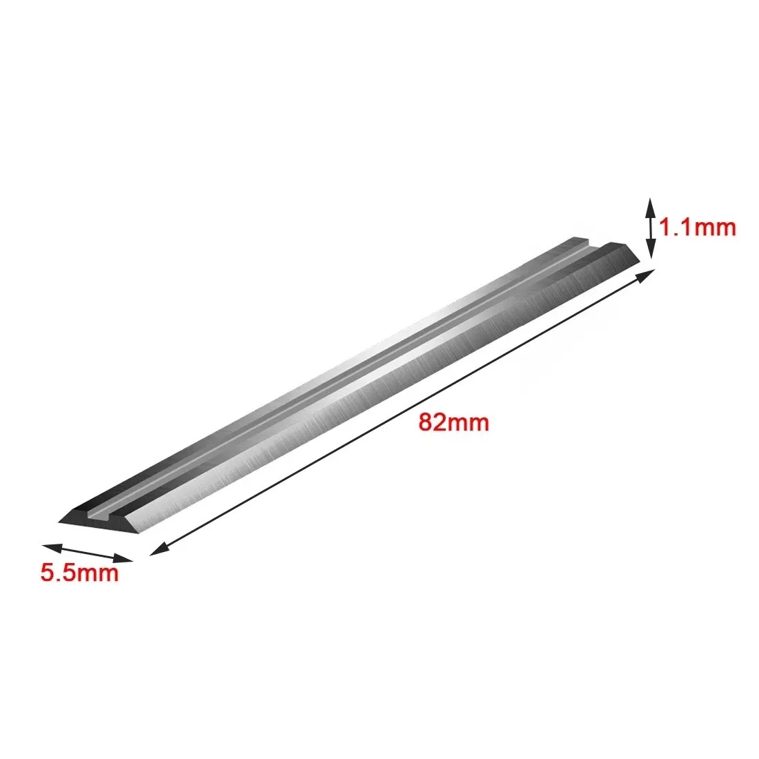 

82mm Electric Planer Blades HSS Reversible Wood Planer Knives Soft Hard Woods Ply-wood Board Woodworking Machinery Parts