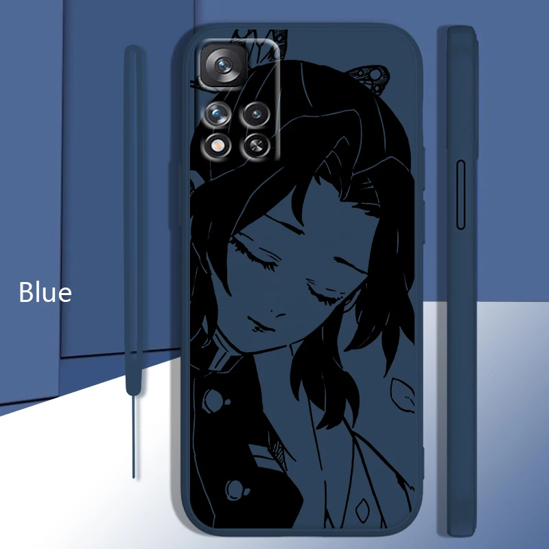 

Hot Anime Demon Slayer Girl Case For Xiaomi Redmi Note 11 11T 10 10S 9 9S 9T 8 8T 7 5 Pro 4G 5G Liquid Rope Phone Cover Capa
