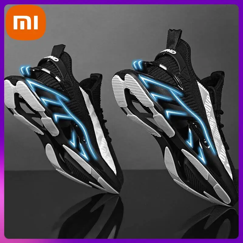 

Мужские кроссовки Xiaomi, повседневная обувь для тренировок, вязаные оригинальные Роскошные гоночные кеды, лоферы, белого цвета