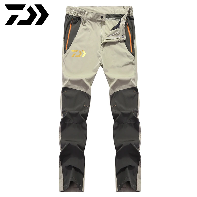 

Daiwa Fishing Clothes Men's Summer Quick Dry Softshell Pants Outdoor Elastic Camping Hiking Trekking Fishing Climbing Trousers